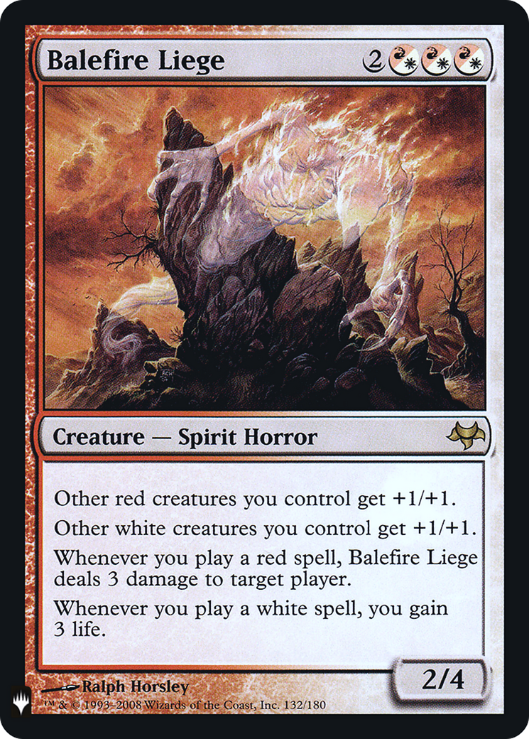 Balefire Liege (LIST-EVE-132) [The List] Foil