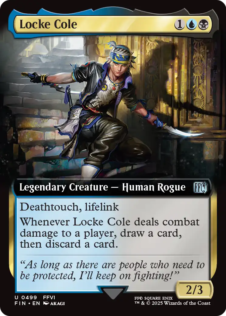 Locke Cole (Extended Art) (FIN-499) [FINAL FANTASY] Foil