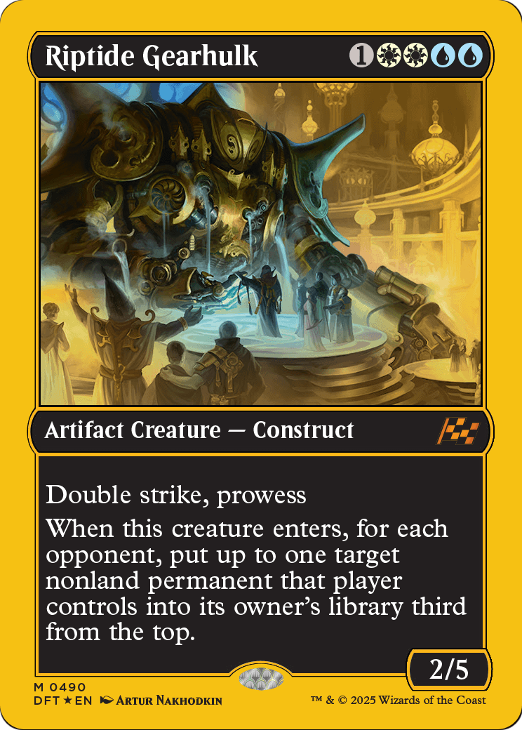 Riptide Gearhulk (First-Place Foil) (DFT-490) [Aetherdrift] Foil
