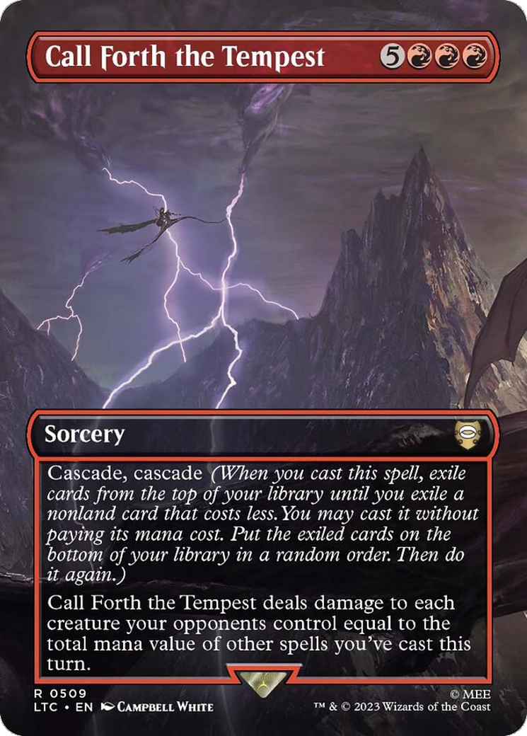 Call Forth the Tempest (Borderless) (LTC-509) [Tales of Middle-earth Commander] Foil
