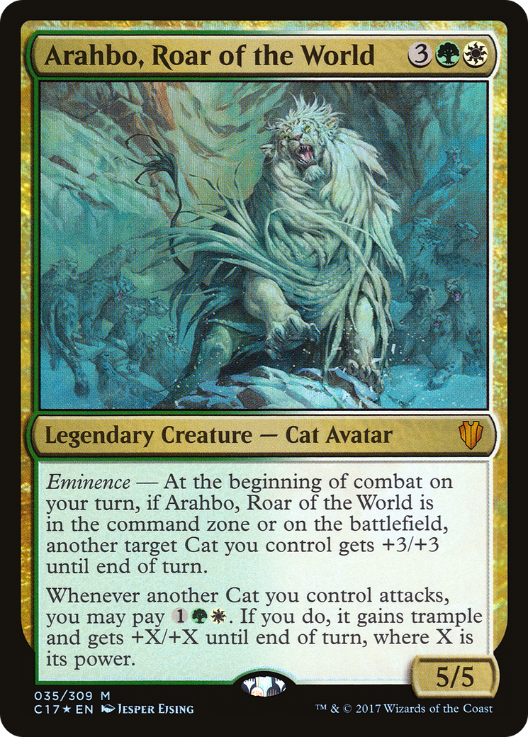 Arahbo, Roar of the World (C17-035) [Commander 2017] Foil