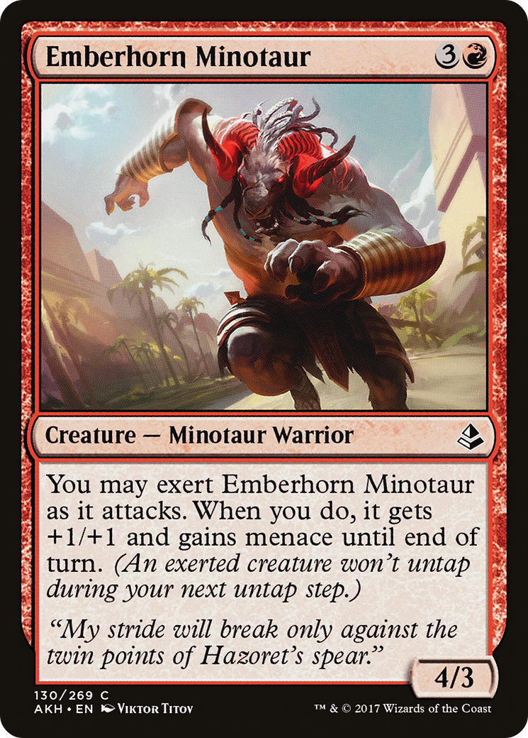Emberhorn Minotaur (AKH-130) [Amonkhet]