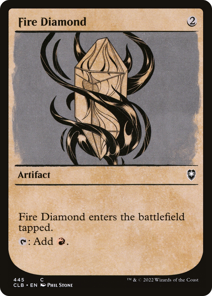 Fire Diamond (Showcase) (CLB-445) [Commander Legends: Battle for Baldur's Gate] Foil