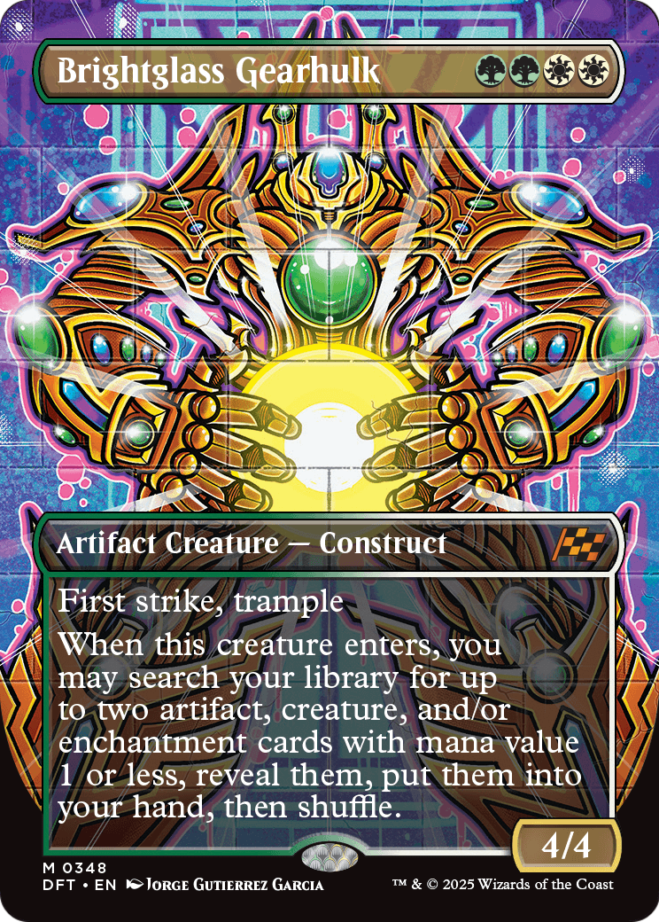 Brightglass Gearhulk (Borderless) (DFT-348) [Aetherdrift]