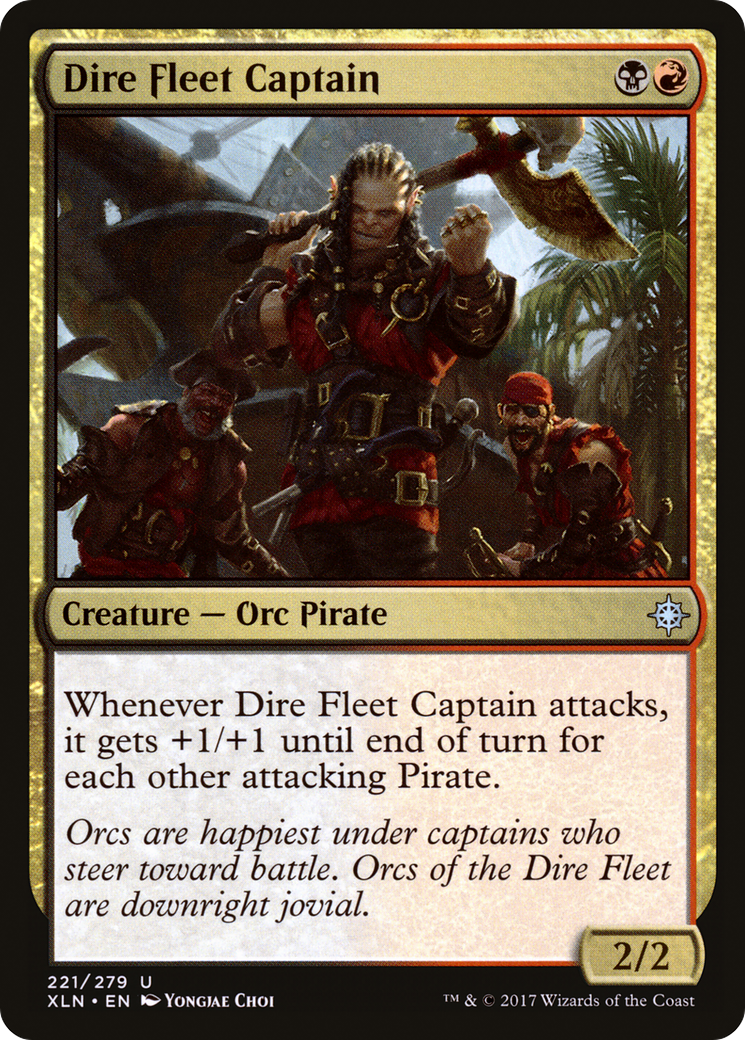 Dire Fleet Captain (XLN-221) [Ixalan] Foil