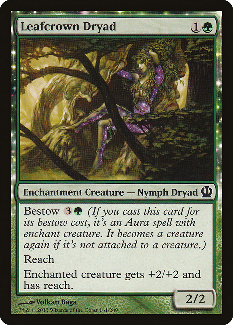 Leafcrown Dryad (THS-161) [Theros] Foil
