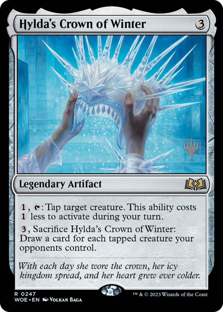 Hylda's Crown of Winter (PPWOE-247) [Promo Pack: Wilds of Eldraine Promos] Foil