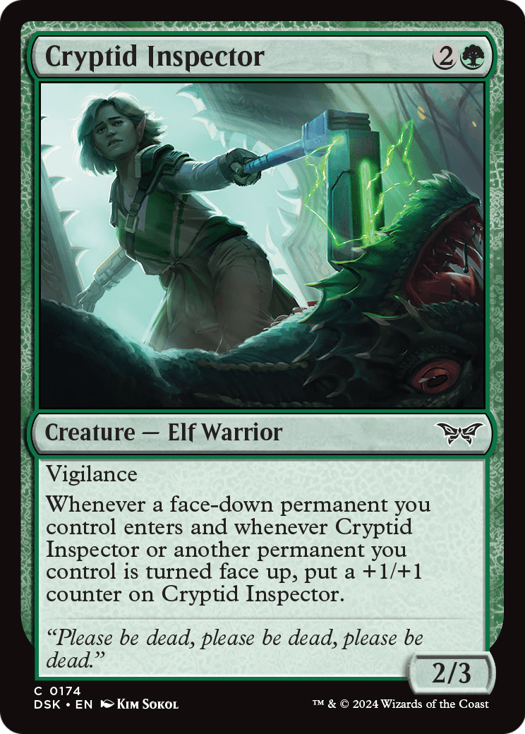Cryptid Inspector (DSK-174) [Duskmourn: House of Horror] Foil