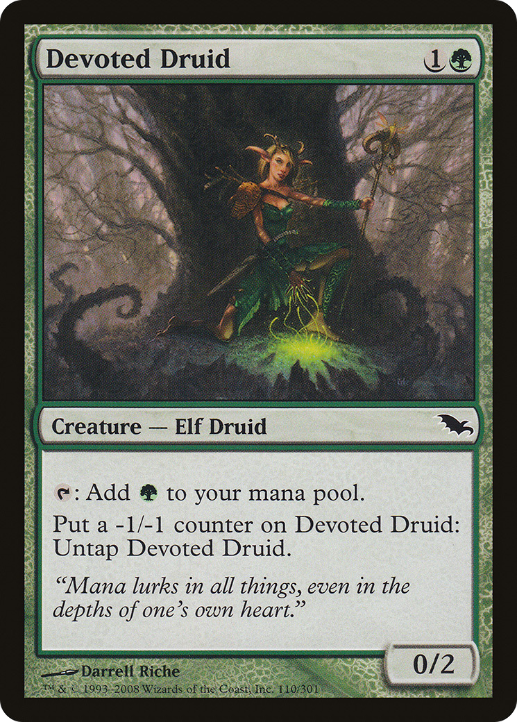 Devoted Druid (SHM-110) [Shadowmoor]