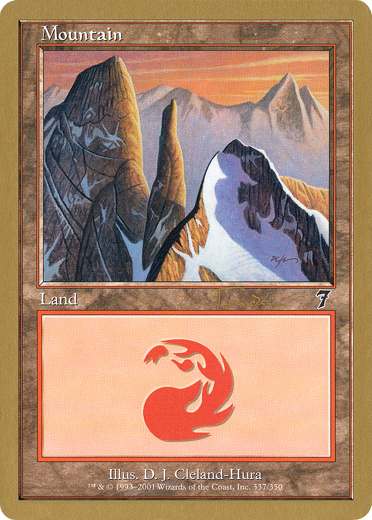 Mountain (337) - 2001 Jan Tomcani (7ED) [World Championship Decks 2001]