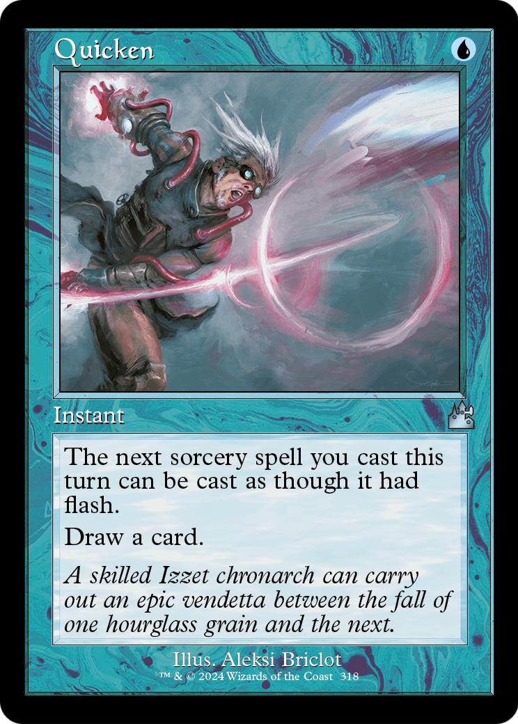 Quicken (Retro Frame) (RVR-318) [Ravnica Remastered]