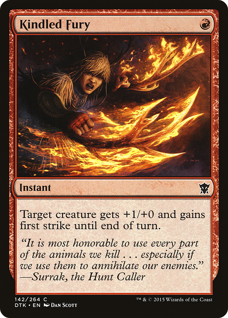 Kindled Fury (DTK-142) [Dragons of Tarkir] Foil