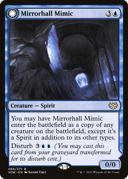 Mirrorhall Mimic (VOW-068) [Innistrad: Crimson Vow] Foil