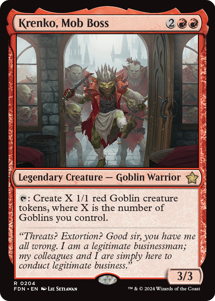 Krenko, Mob Boss (FDN-204) [Foundations]