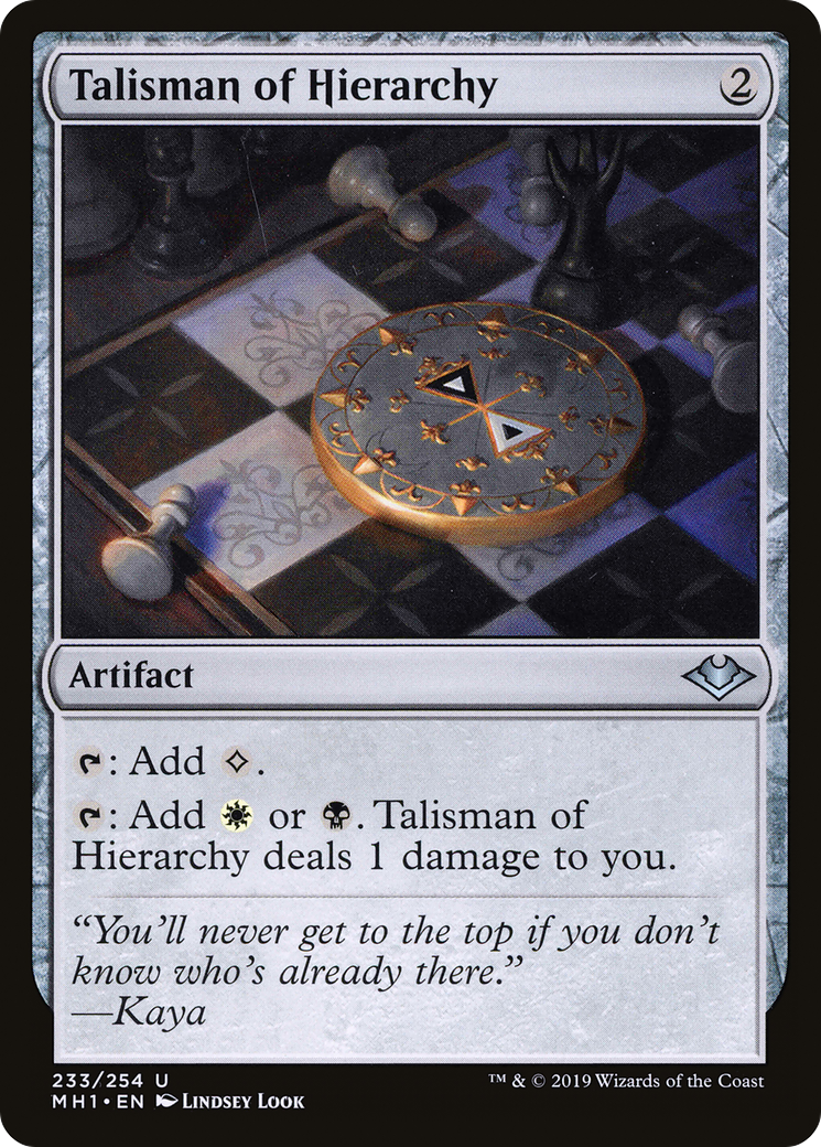 Talisman of Hierarchy (MH1-233) [Modern Horizons] Foil