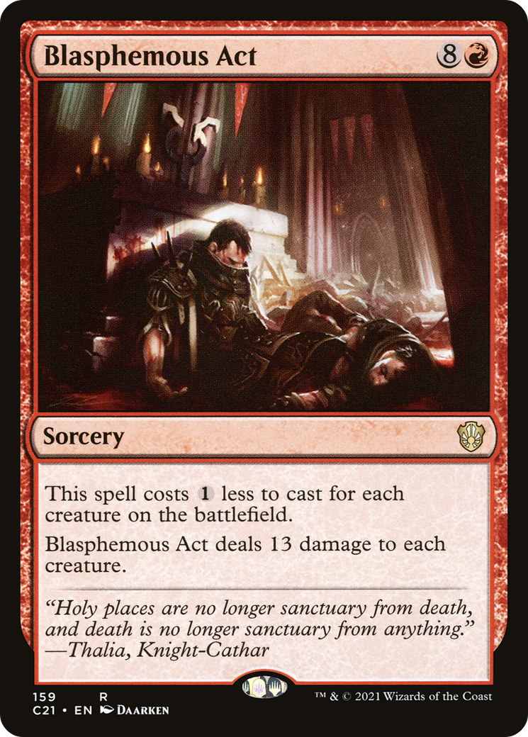 Blasphemous Act (C21-159) [Commander 2021]