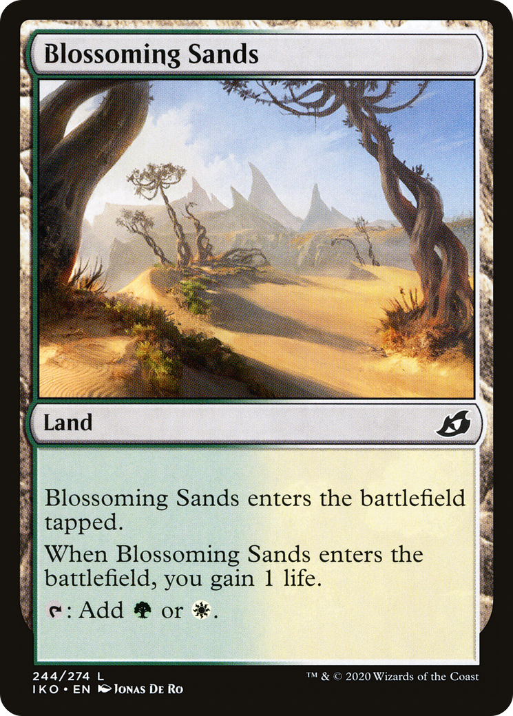 Blossoming Sands (IKO-244) [Ikoria: Lair of Behemoths] Foil