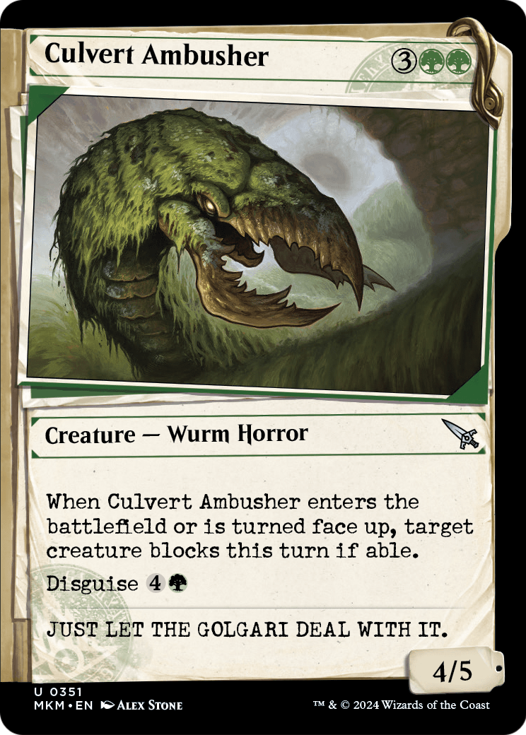 Culvert Ambusher (Showcase) (MKM-351) [Murders at Karlov Manor]