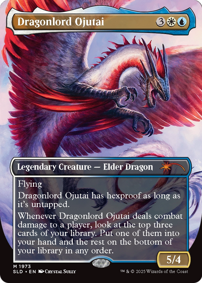 Dragonlord Ojutai // Dragonlord Ojutai (SLD-1973) (Borderless) [Secret Lair Drop] Foil