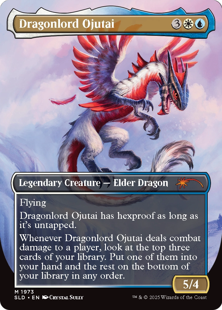 Dragonlord Ojutai // Dragonlord Ojutai (SLD-1973) (Borderless) [Secret Lair Drop] Foil