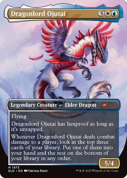 Dragonlord Ojutai // Dragonlord Ojutai (SLD-1973) (Borderless) [Secret Lair Drop] Foil