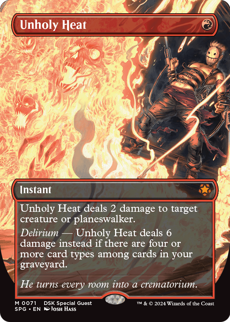 Unholy Heat (Borderless) (SPG-071) [Special Guests] Foil