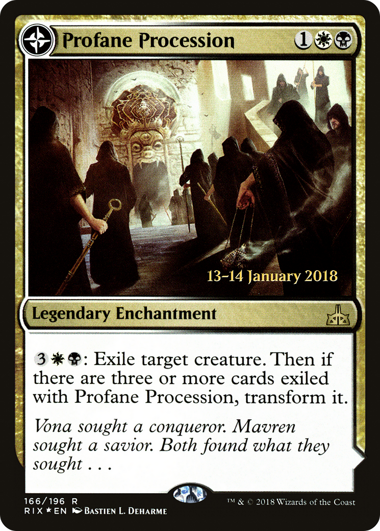 Profane Procession (PRE-166S) [Rivals of Ixalan Promos] Foil