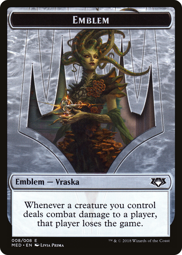 Emblem - Vraska, Golgari Queen (MED-0G8) [Mythic Edition Tokens]