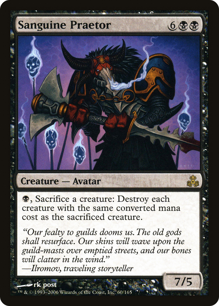 Sanguine Praetor (GPT-060) [Guildpact] Foil