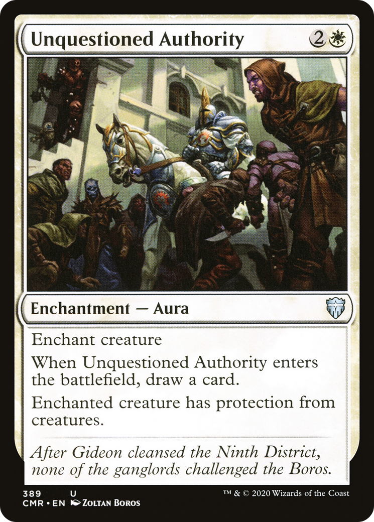 Unquestioned Authority (CMR-389) [Commander Legends]