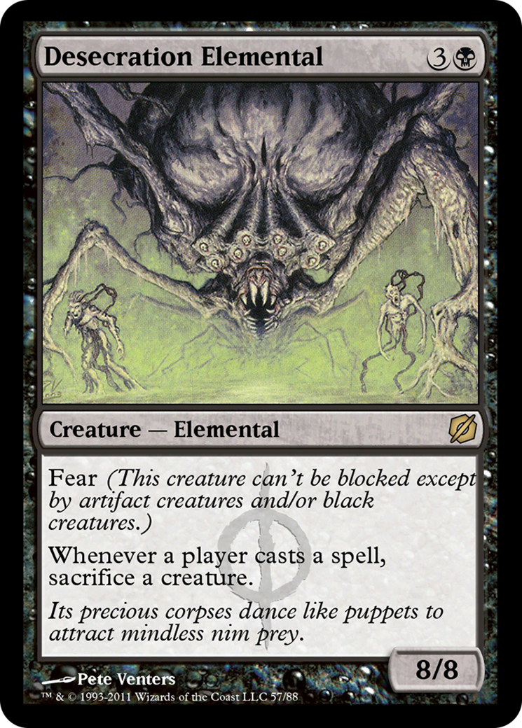 Desecration Elemental (TD2-057) [Duel Decks: Mirrodin Pure vs. New Phyrexia]