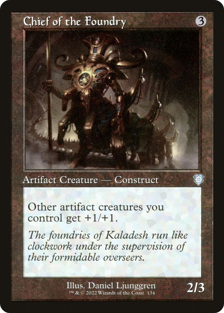Chief of the Foundry (Retro Frame) (BRC-134) [The Brothers' War Commander]