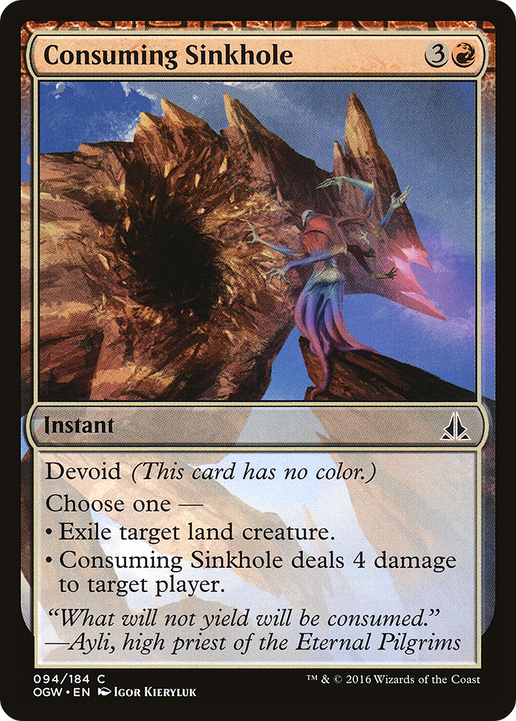 Consuming Sinkhole (OGW-094) [Oath of the Gatewatch]