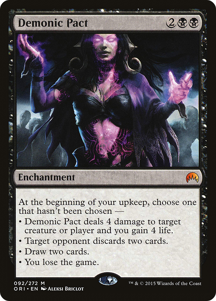 Demonic Pact (ORI-092) [Magic Origins]