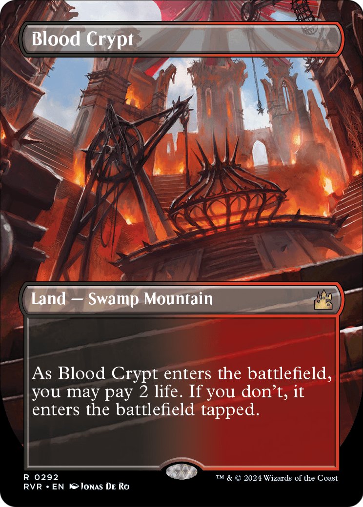Blood Crypt (Borderless) (RVR-292) [Ravnica Remastered]