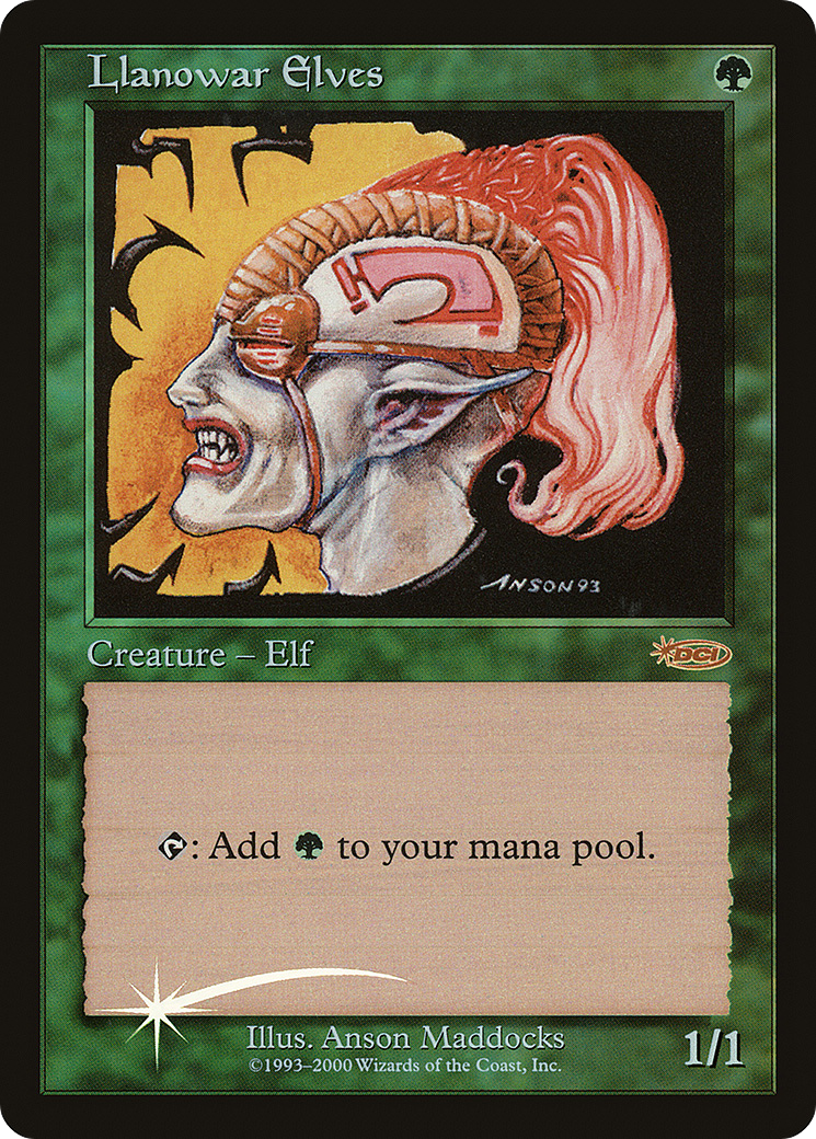 Llanowar Elves [Friday Night Magic 2000] Foil