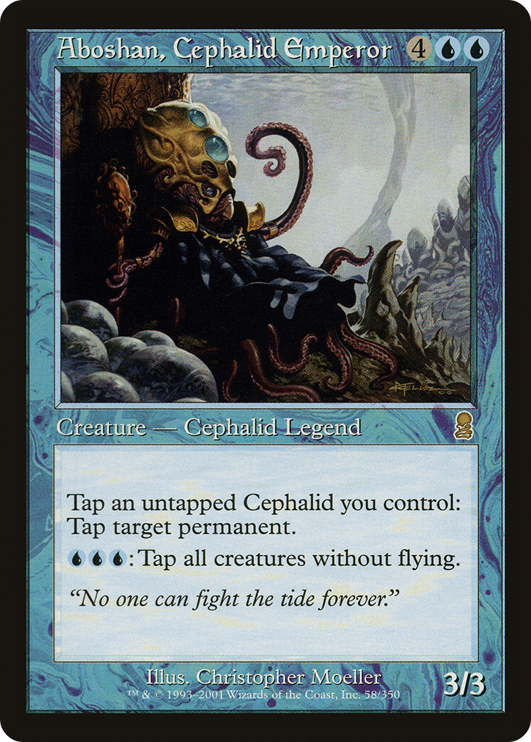 Aboshan, Cephalid Emperor (ODY-058) [Odyssey] Foil