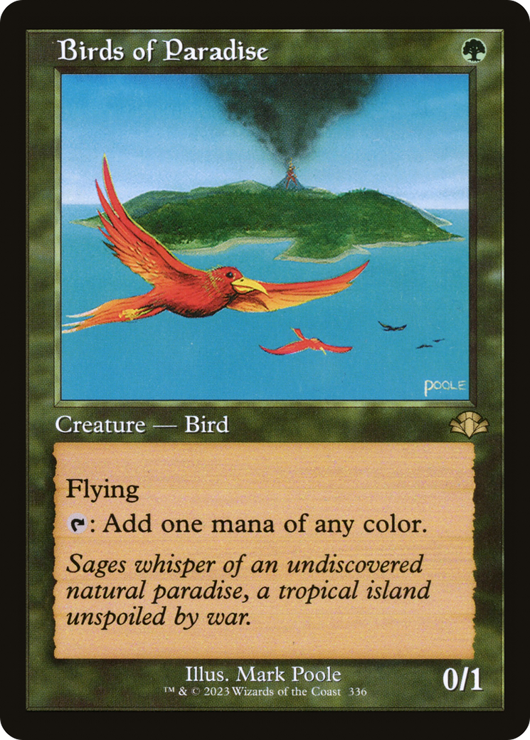 Birds of Paradise (Retro Frame) (DMR-336) [Dominaria Remastered]