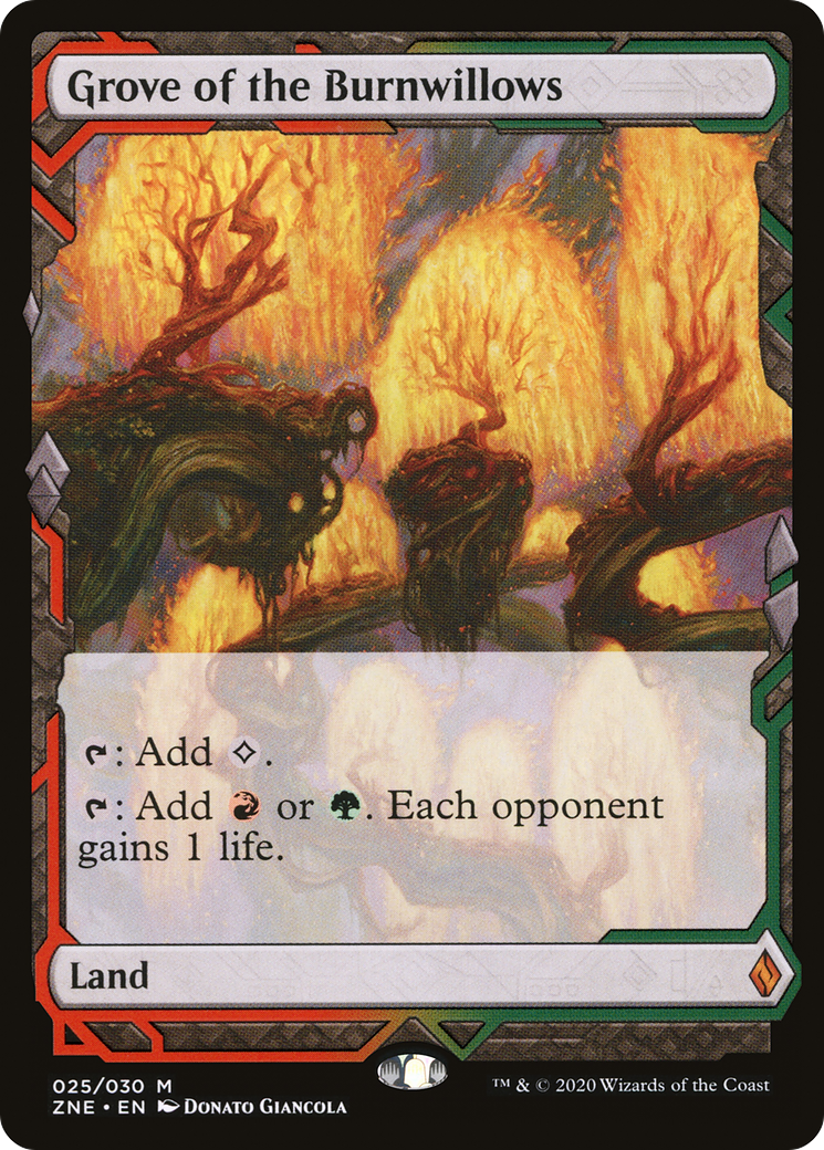 Grove of the Burnwillows (ZNE-025) [Zendikar Rising Expeditions] Foil