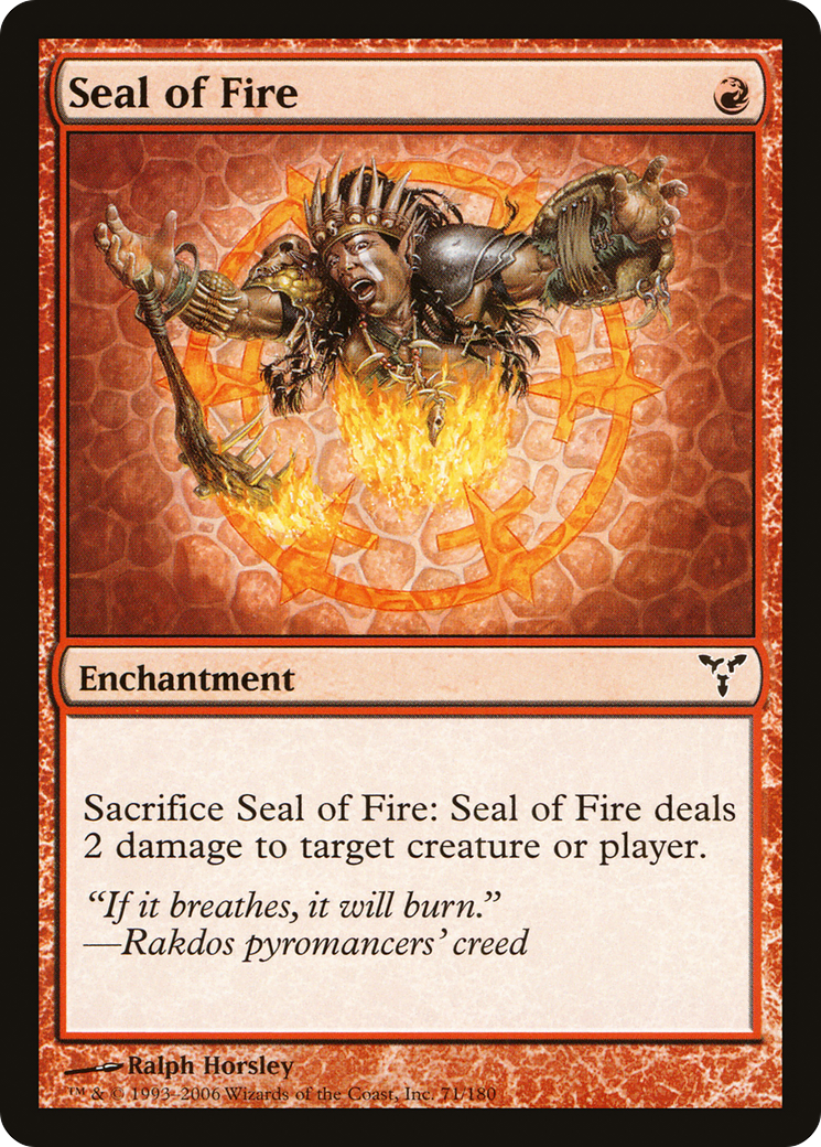 Seal of Fire (DIS-071) [Dissension]