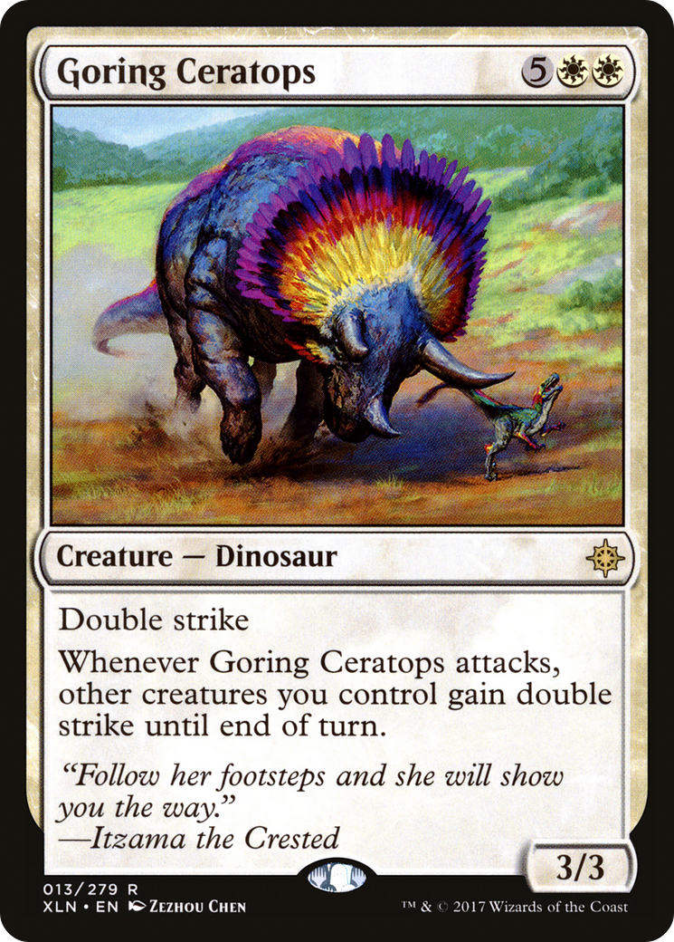Goring Ceratops (XLN-013) [Ixalan] Foil