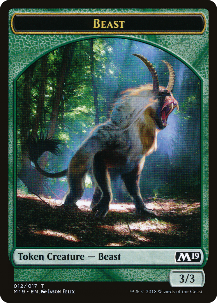 Beast Token (M19-012) [Core Set 2019 Tokens]