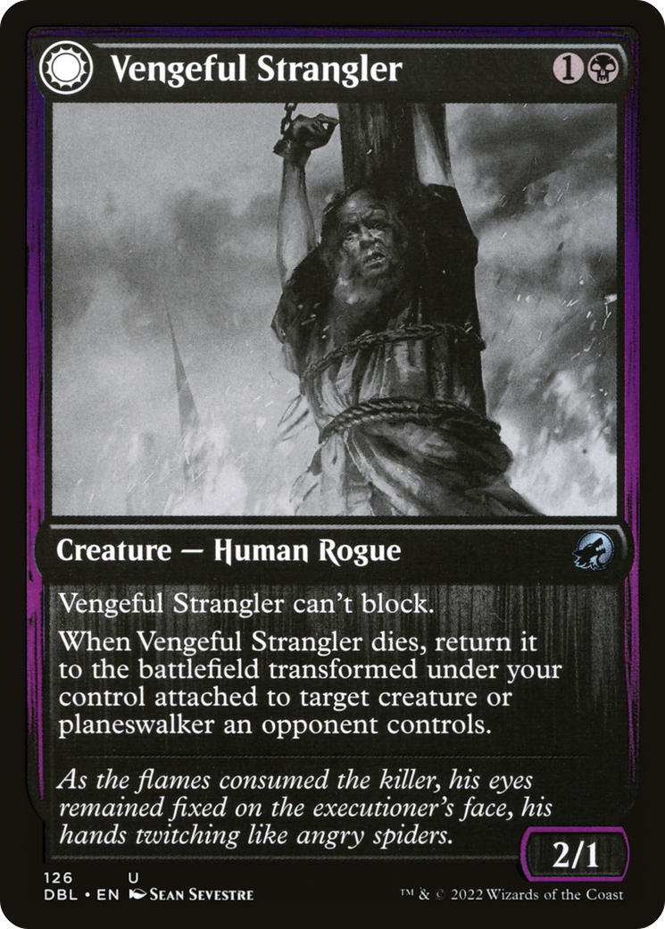 Vengeful Strangler (DBL-126) [Innistrad: Double Feature] Foil