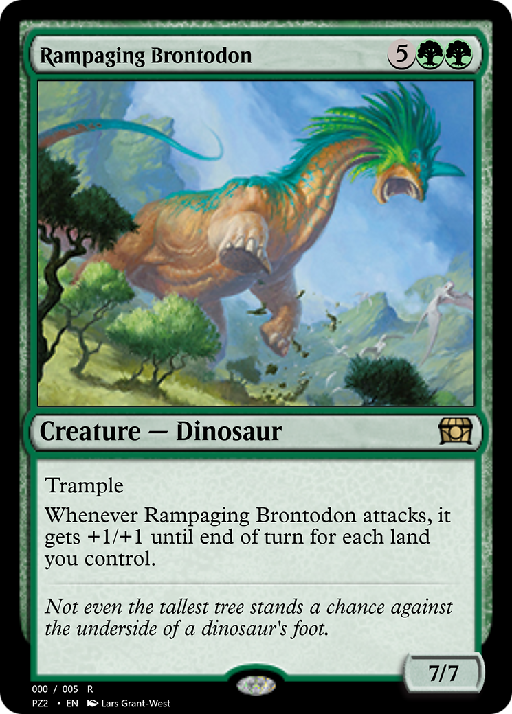 Rampaging Brontodon (PZ2-70775) [Treasure Chest] Foil