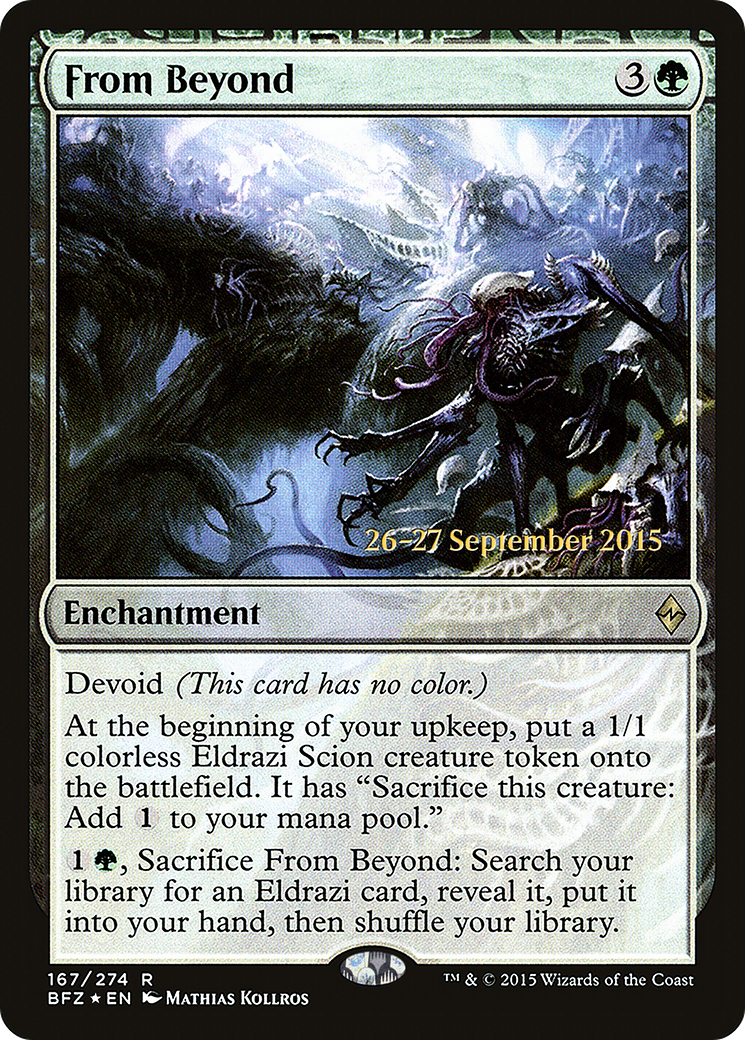From Beyond (PRE-167S) [Battle for Zendikar Promos] Foil