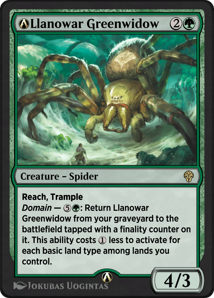 A-Llanowar Greenwidow (DMU-A-169) [Dominaria United]