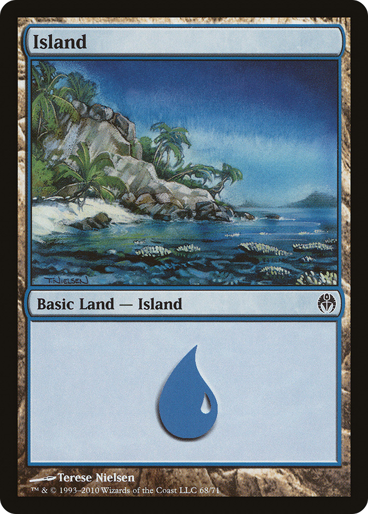 Island (DDE-068) [Duel Decks: Phyrexia vs. the Coalition]
