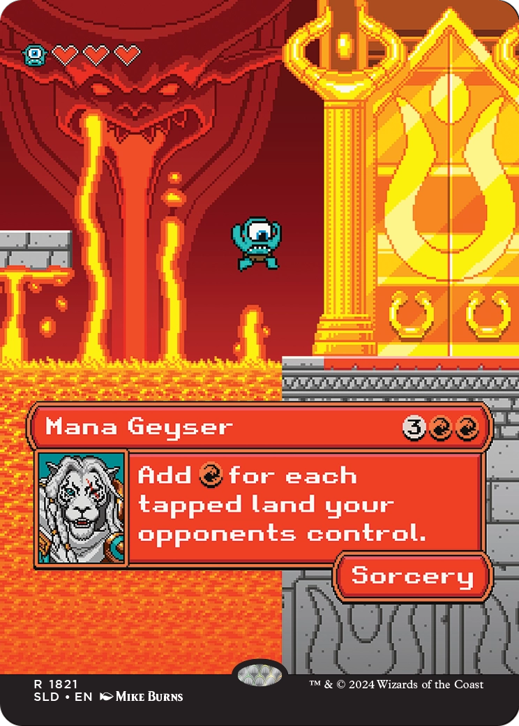 Mana Geyser (SLD-1821) (Borderless) [Secret Lair Drop]