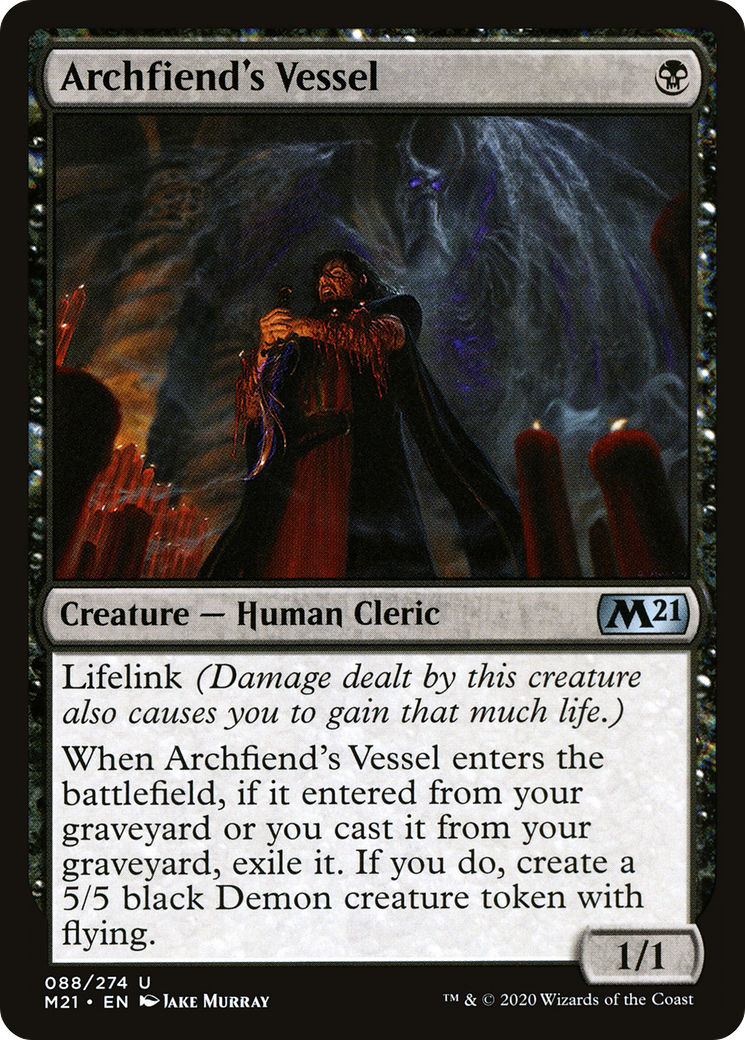 Archfiend's Vessel (M21-088) [Core Set 2021] Foil