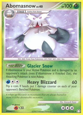 Abomasnow (19/123) [Mysterious Treasures] - Rare